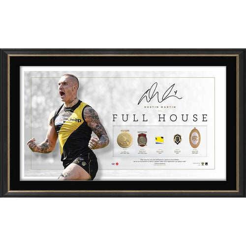 RICHMOND-Dustin Martin Signed Full House Lithograph