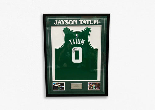 BASKETBALL-Jayson Tatum Hand Signed Jersey FRAMED