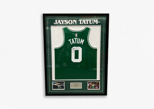 BASKETBALL-Jayson Tatum Exclusive Hand Signed Jersey - Framed
