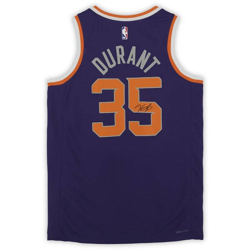 BASKETBALL-Kevin Durant Signed Purple Phoenix Suns Jersey Framed