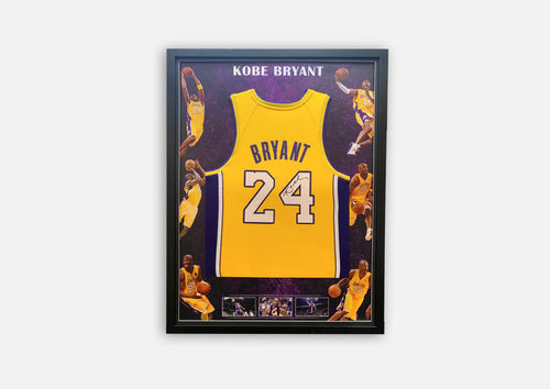 BASKETBALL-Kobe Bryant Signed Facimile Signature Series Jersey Framed