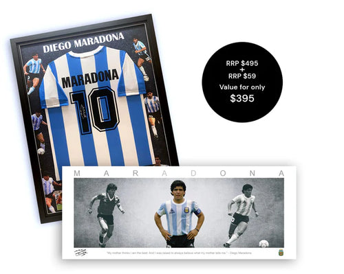 SOCCER-DIEGO MARADONA Signed Bundle