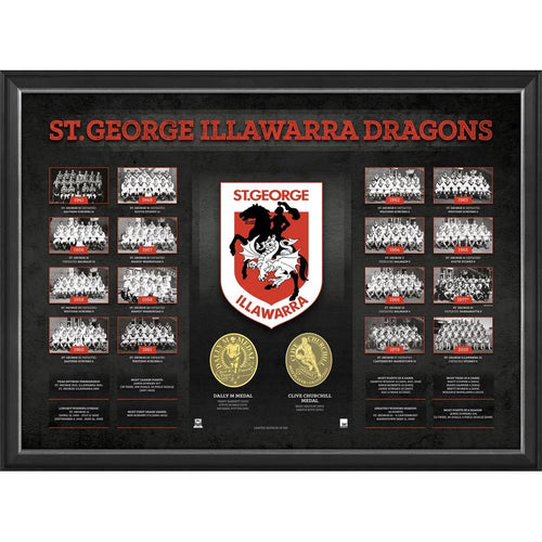 NRL-St George Illawarra Dragons Historical Series Display