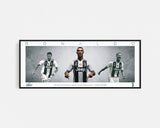 RONALDO PANORAMIC COLLAGE PRINT SIGNED FRAMED WINGS
