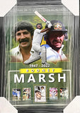 CRICKET-Rodney Marsh Signed Card/Image/Framed