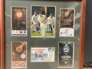 CRICKET-Michael Clarke winner of x4 Allan Border Medals (Signed & Framed)
