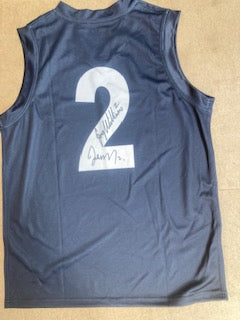 CARLTON Legends Number 2 Signed Jumper John Nicholls and Greg Williams