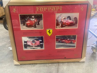 CAR RACING Ferrari - Michael Schumacher Signed each photo X 4/Framed