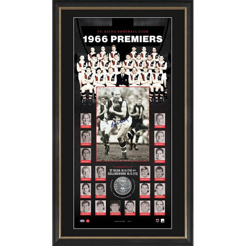 St Kilda - Darrel Baldock Signed Photo Display