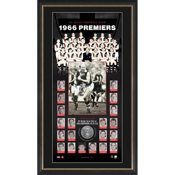 St Kilda - Darrel Baldock Signed Photo Display