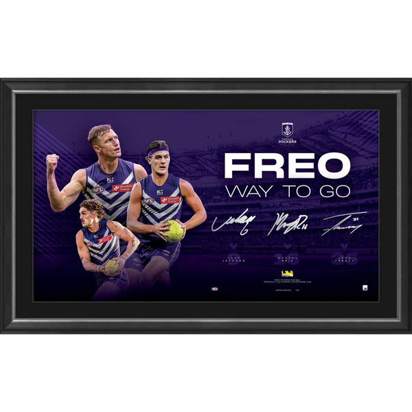 Fremantle Triple Signed Lithograph