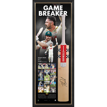 Travis Head signed bat