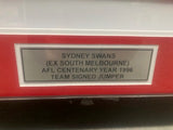 SYDNEY SWANS 1996 signed jumper celebrating 100 years of football