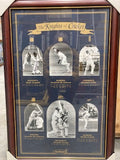 CRICKET-The Knights of Cricket Signed photos of Bradman, Cowdrey, Walcott, Sobers, Weekes and Hadlee