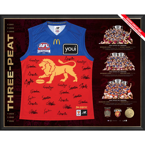 BRISBANE Lions 2026 Premiers Team Signed Guernsey