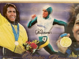 QLYMPICS-Cathy Freeman signed print -winning gold medal 2000 Olympics