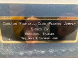 CARLTON-Carlton signed jumper by Silvani jr, Bradley,Williams ,Kernaghan.