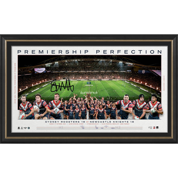NRL-Sam Walker Signed Sydney Roosters 2026 Premiers Panoramic