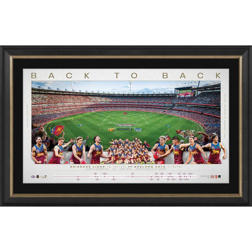 BRISBANE LIONS 2025 Premiers Unsigned Sportsprint Panoramic