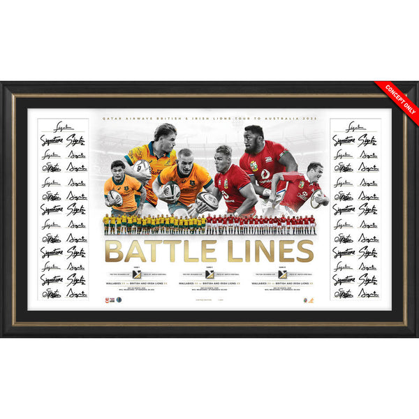 RUGBY-(Not available till September) Rugby - British & Irish Lions and Wallabies Panoramic