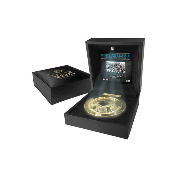 PORT ADELAIDE PREMIERS MEDAL DISPLAY