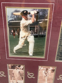 BRADMAN-Bradman collage of photos included a Signed colour photo