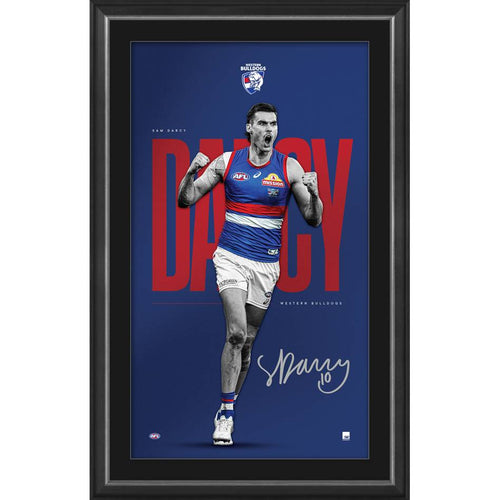 WESTERN BULLDOGS-Sam Darcy Signed Vertiramic