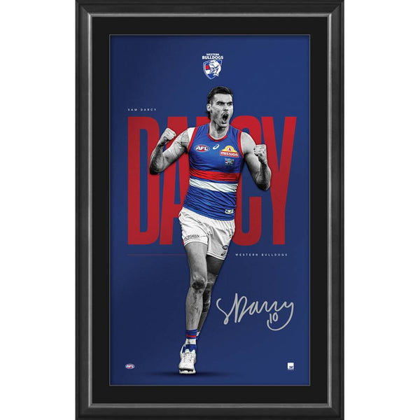 WESTERN BULLDOGS-Sam Darcy Signed Vertiramic
