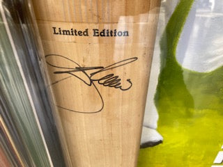 CRICKET-Dennis Lillie signed willow bat