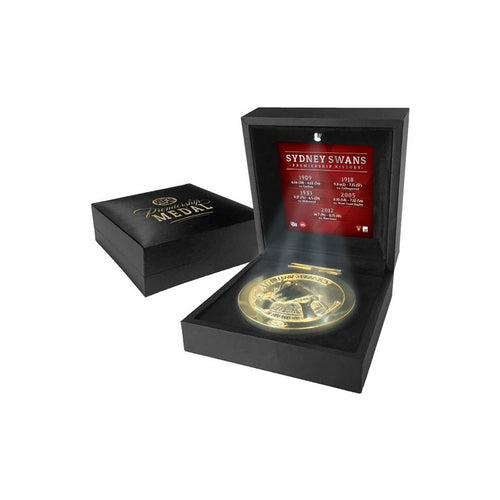 SYDNEY SWANS PREMIERS MEDAL DISPLAY