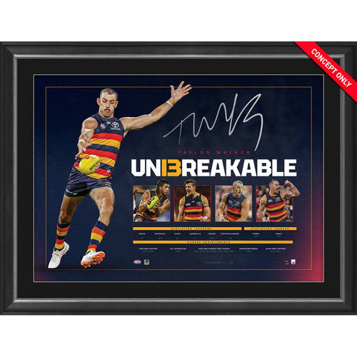 Taylor Walker Retirement Lithograph