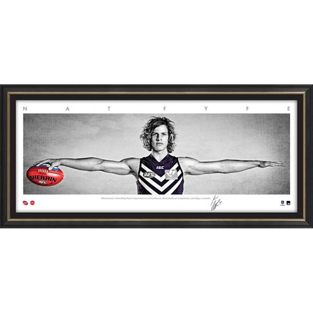 Fremantle - Nat Fyfe Signed Career Retro Guernsey Display