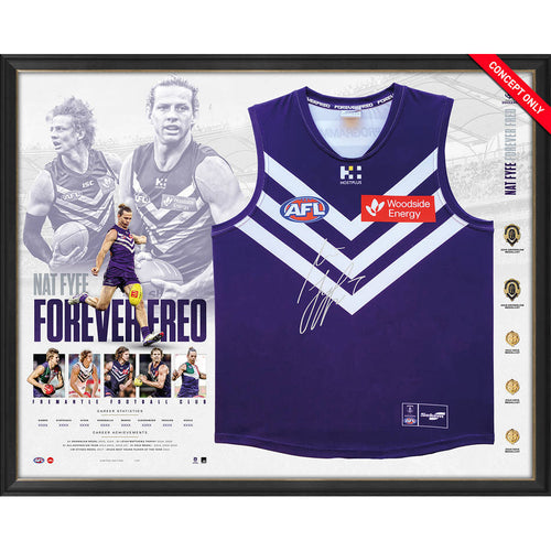 Fremantle - Nat Fyfe Retirement Signed Guernsey