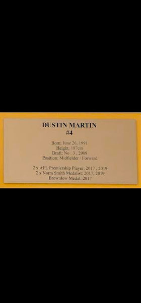 Richmond-Dustin Martin Signed Jersey/Framed