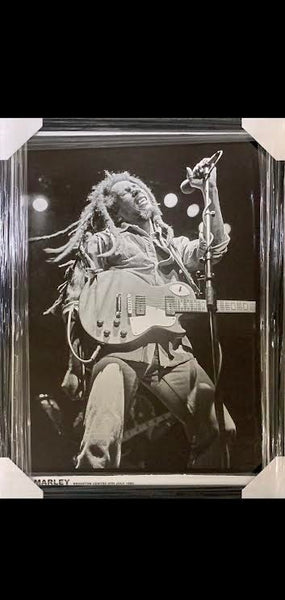 MUSIC-Bob Marley Poster Framed