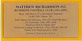 RICHMOND-Matthew Richardson Signed Jersey Framed