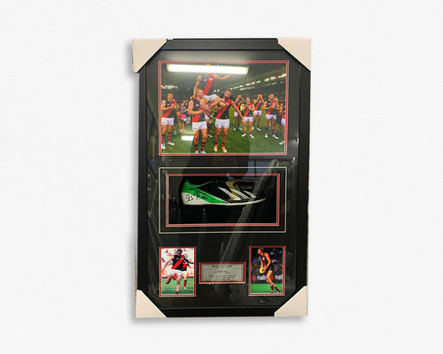 Essendon-Dustin Fletcher - Signed Boot - Framed