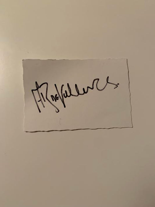 South African Cricketer Card SIGNED - Abraham De Villers