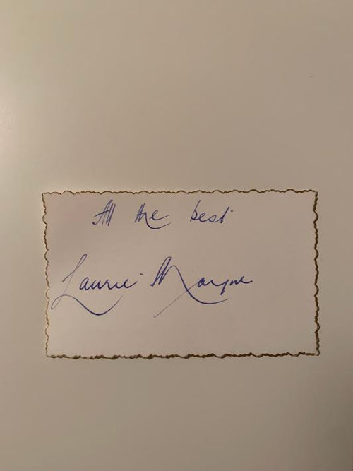 Australian Test Cricketer Card SIGNED - Laurie Mayne