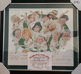 CRICKET-CHARACTERS OF AUSTRALIAN CRICKET POSTER/FRAMED