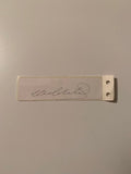 South African Test Cricketer Card Strip SIGNED - Kepler Wessels