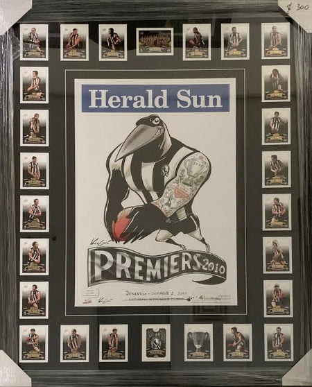 Collingwood 2023 WEG Poster With Cards Framed