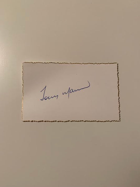 Australian Test Cricketer Card SIGNED - Tony Mann