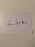 Australian Test Cricketer Card SIGNED - Sam Loxton