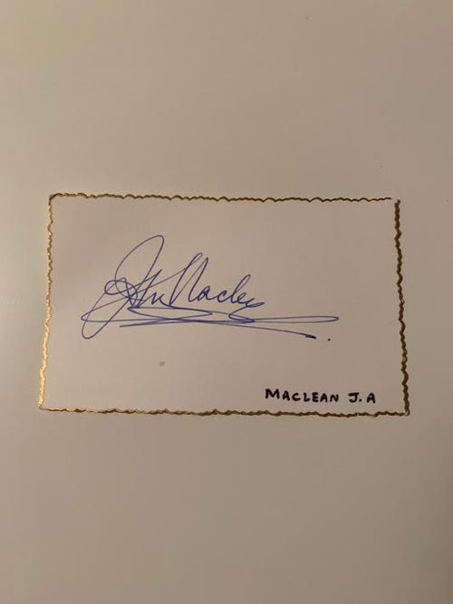 Australian Test Cricketer Card SIGNED - John McClean