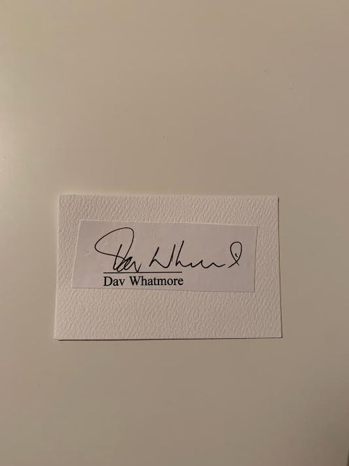 Australian Test Cricketer Card SIGNED - Dav Whatmore