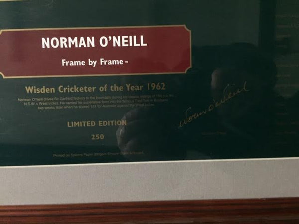 CRICKET-Norman O'Neill Wisden Cricketer of the Year 1962 Poster