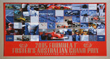 CAR RACING-2005 F1 Foster's Australia GP 10 Year Anniversary Framed Poster
