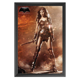 MOVIES-Batman Vs Superman: Dawn Of Justice - Wonder-Woman - Framed