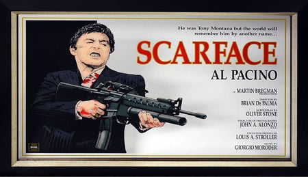 MOVIES-Al Pacino Scarface Poster Framed